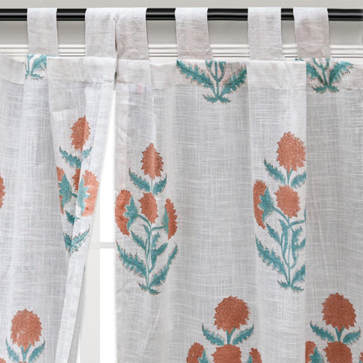 Handmade Indian Block Print Curtain HG-04A - Image 4