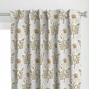 Hand Block Printed Ethnic Pattern Curtain HG-07B