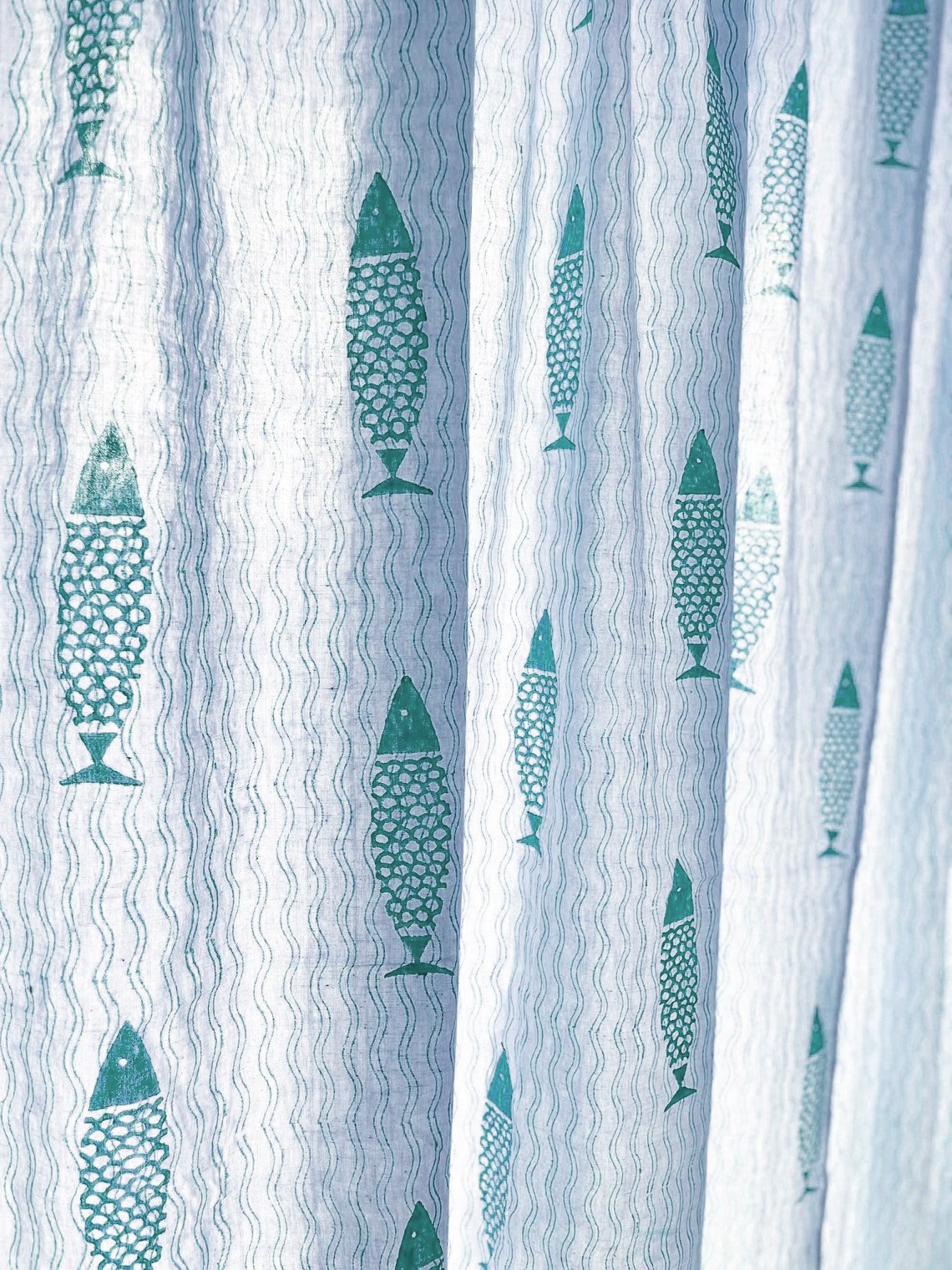 Handmade Cotton Curtain with Natural Dyes HG-09A - Image 3