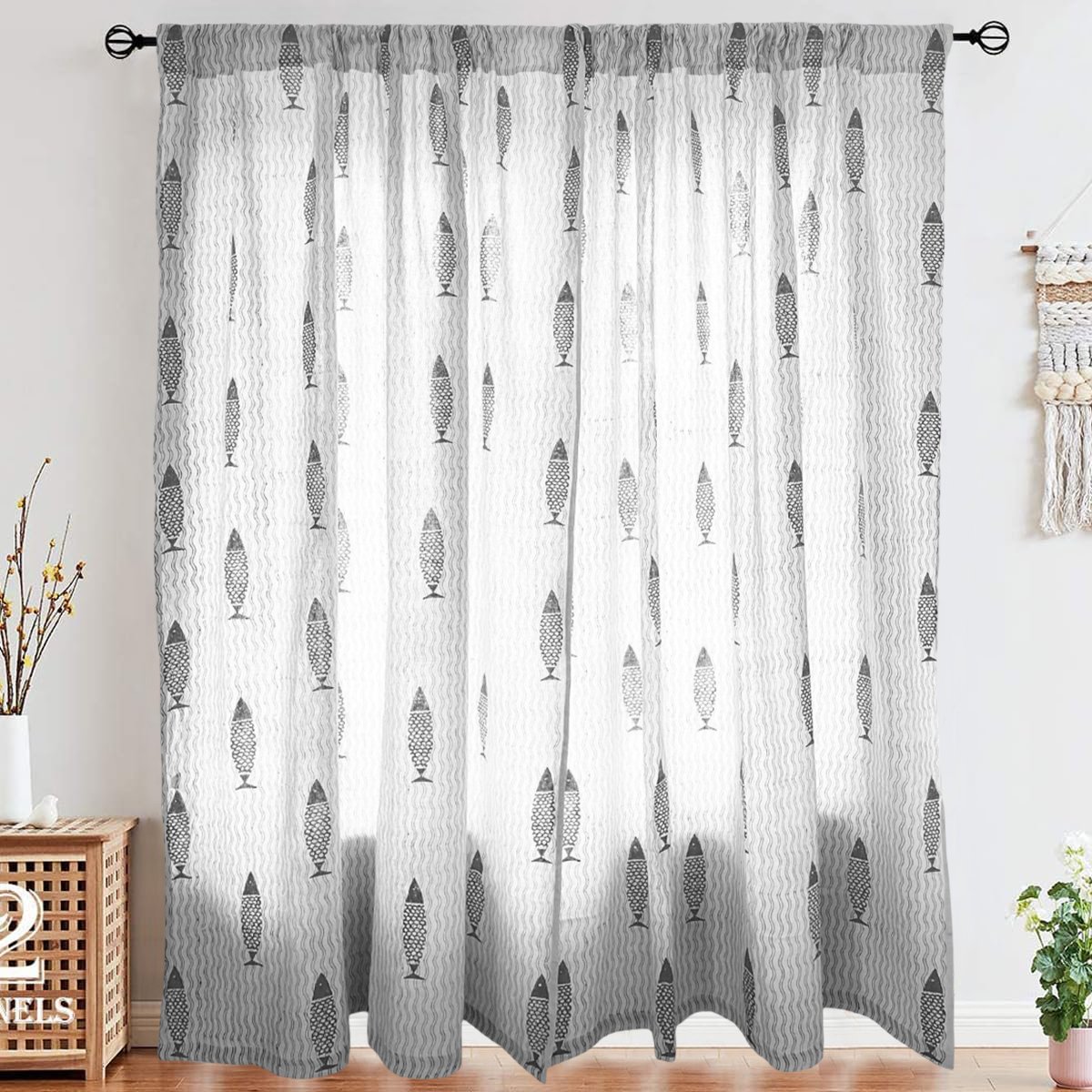 Handmade Eco-Friendly Cotton Curtain HG-09B