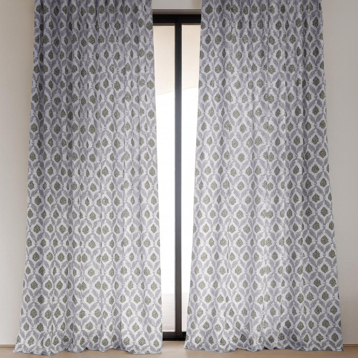 Handmade Indian Block Print Curtain HG-08A