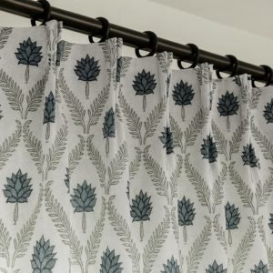 Hand Block Printed Cotton Curtain HG-08B