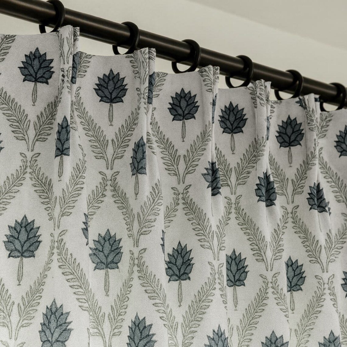Hand Block Printed Cotton Curtain HG-08B