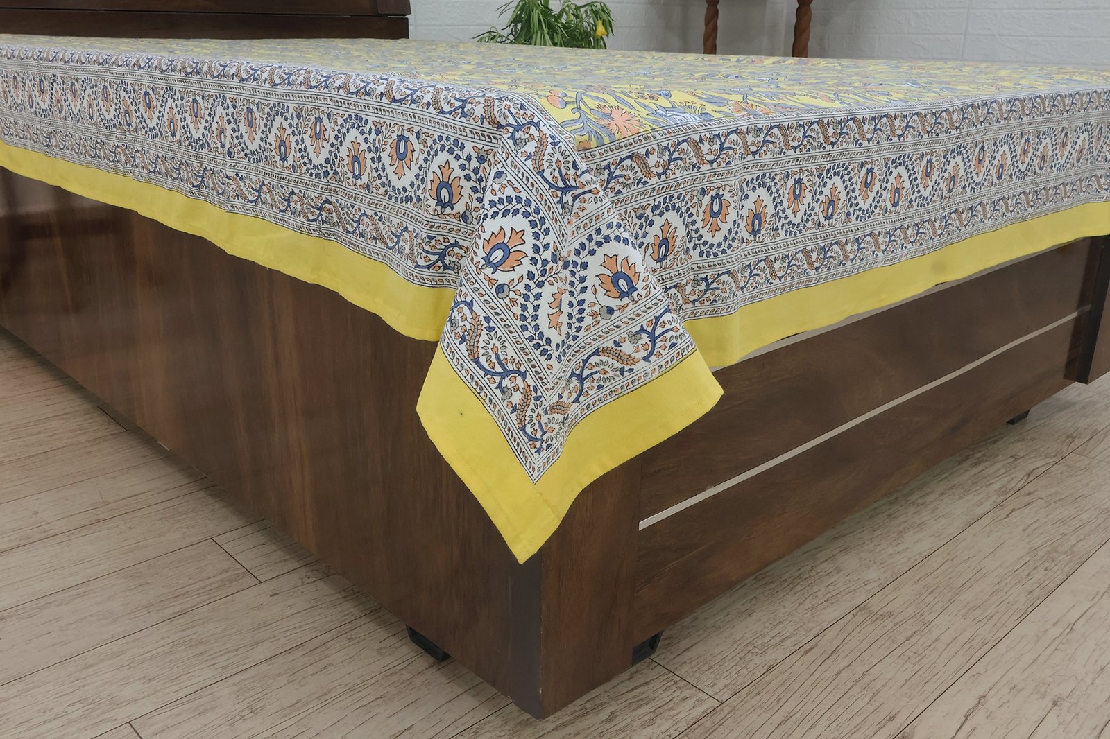 Ethnic Floral Hand Block Printed Bedsheet HG-BS-03 - Image 2