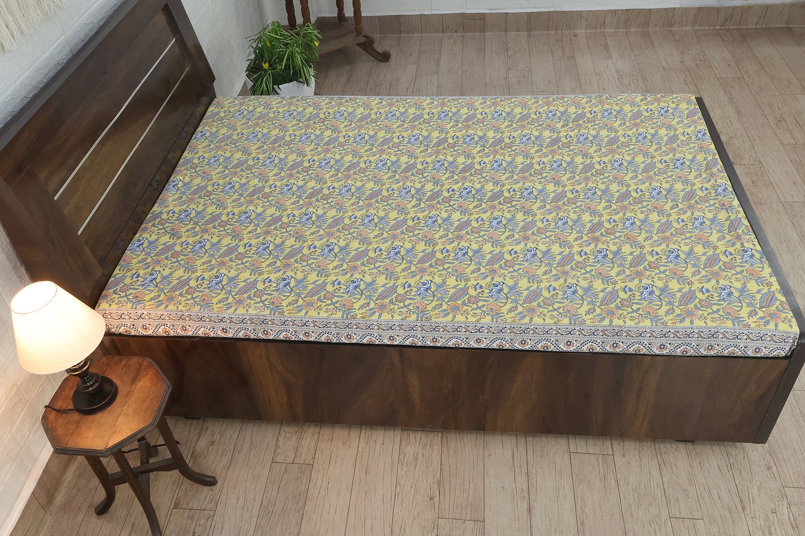 Ethnic Floral Hand Block Printed Bedsheet HG-BS-03 - Image 6