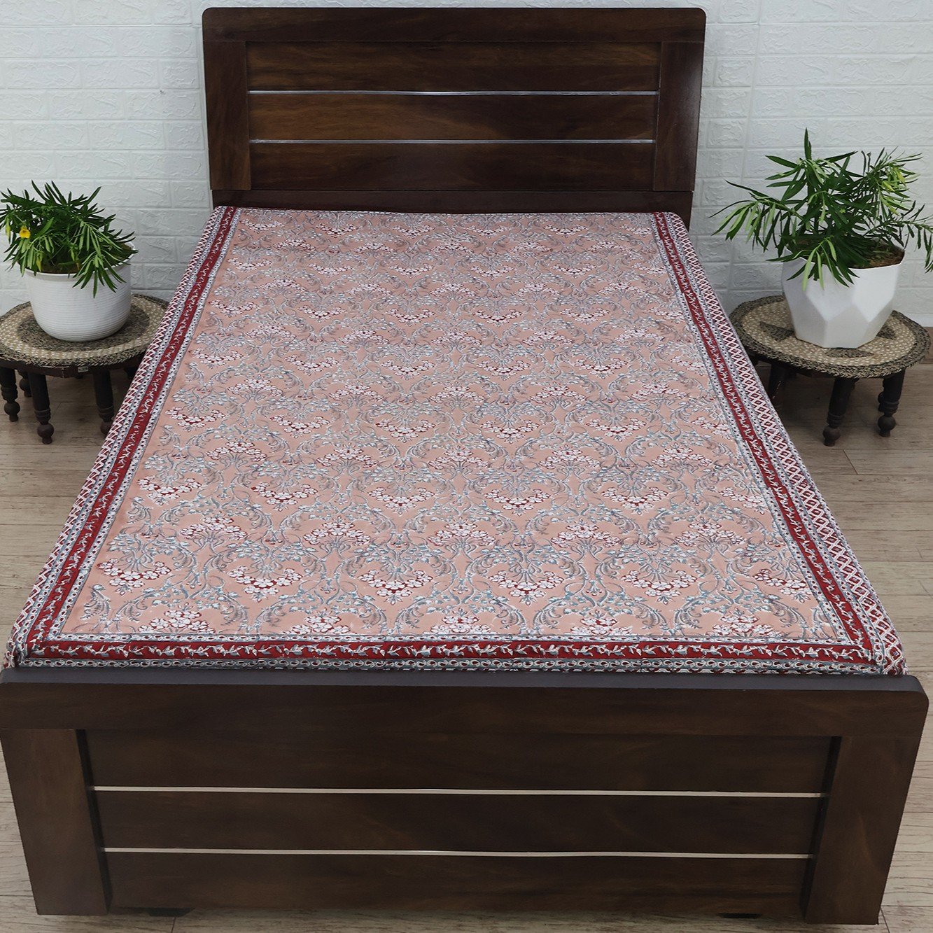 Handmade Indian Block Print Cotton Bedsheet HG-BS-04