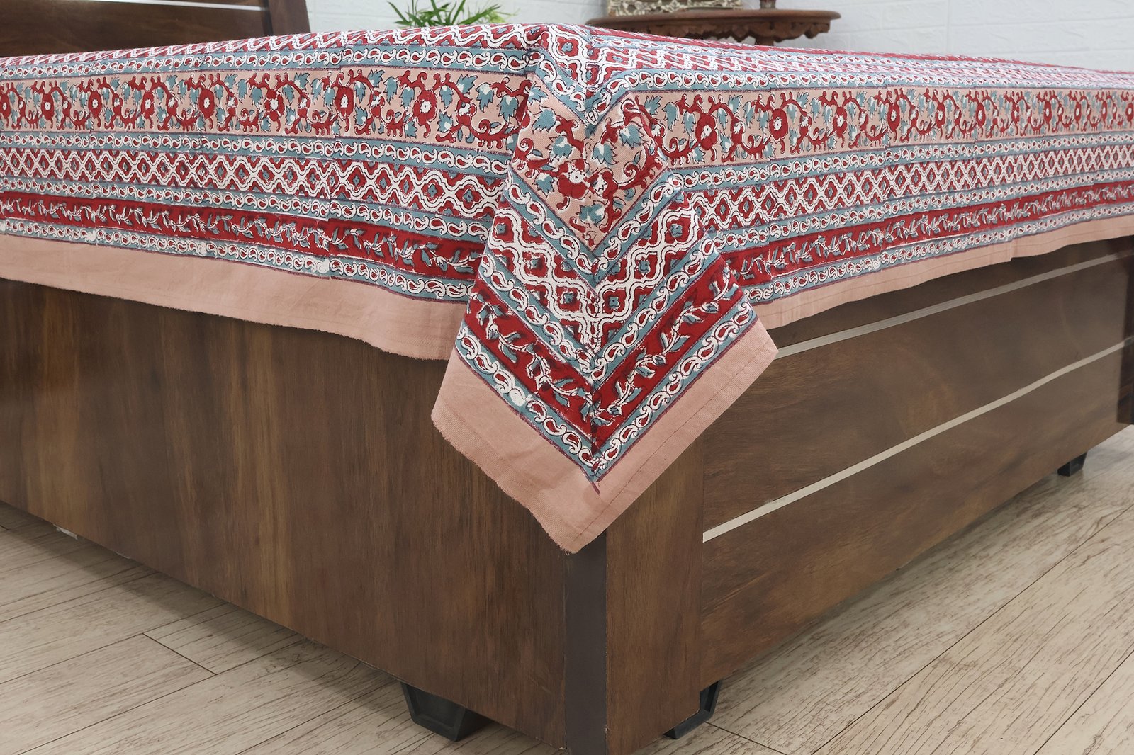 Handmade Indian Block Print Cotton Bedsheet HG-BS-04 - Image 2