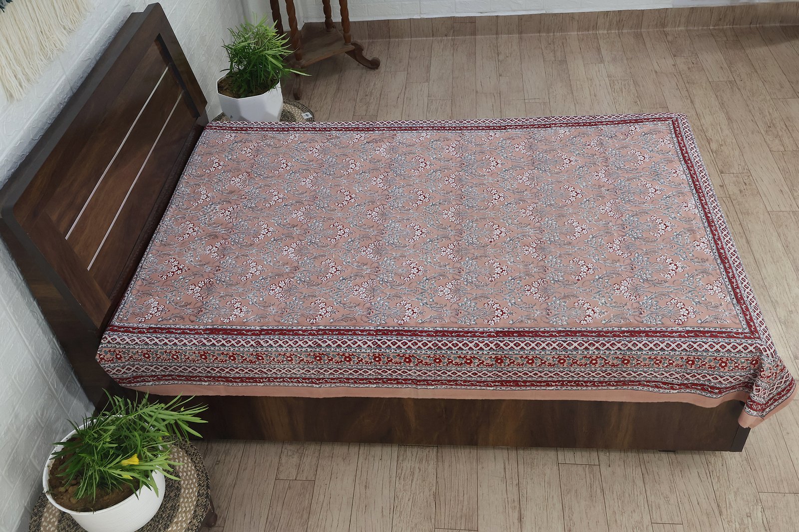 Handmade Indian Block Print Cotton Bedsheet HG-BS-04 - Image 4