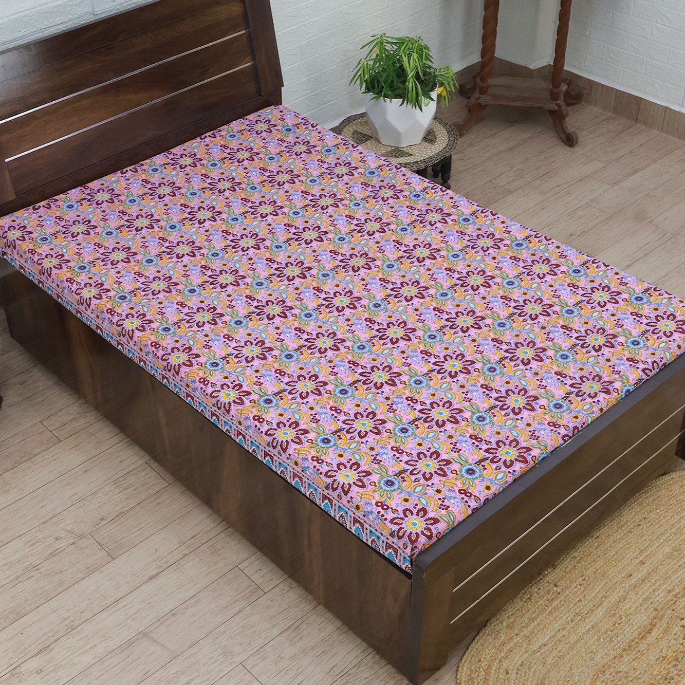 Artisanal Hand Block Printed Indian Bedsheet HG-BS-06