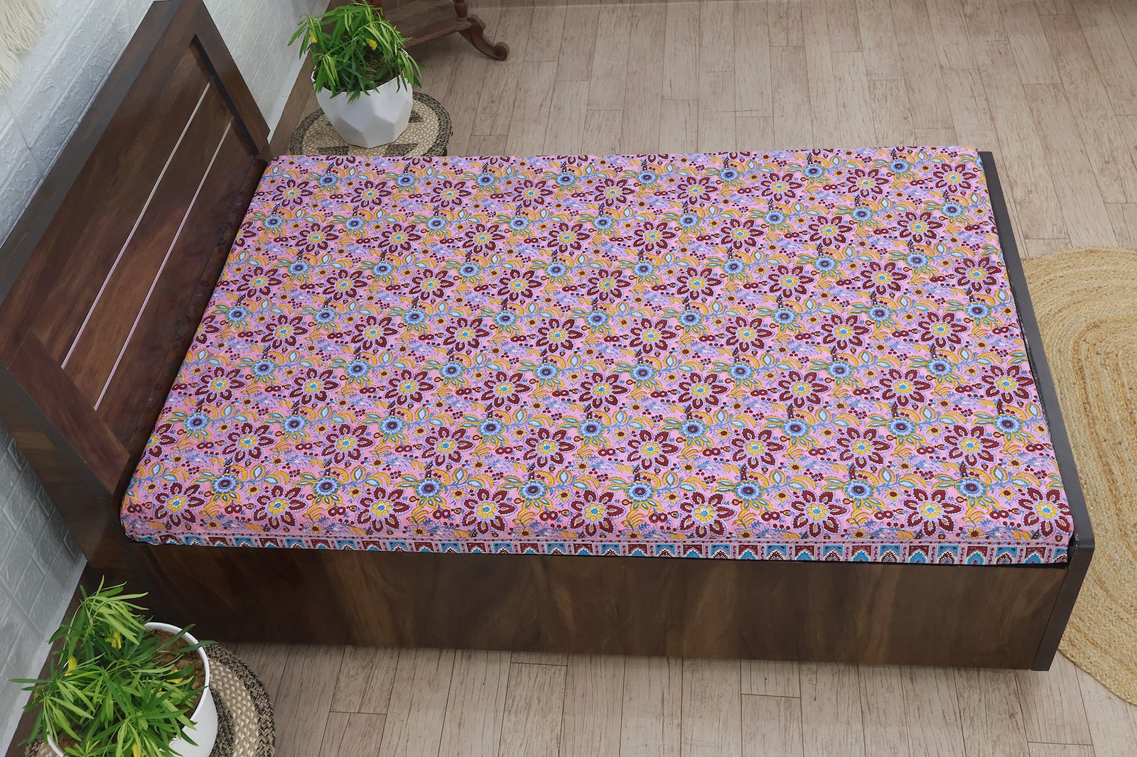 Artisanal Hand Block Printed Indian Bedsheet HG-BS-06 - Image 2