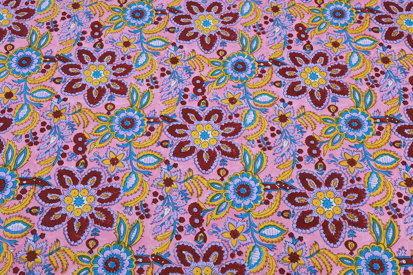 Artisanal Hand Block Printed Indian Bedsheet HG-BS-06 - Image 3