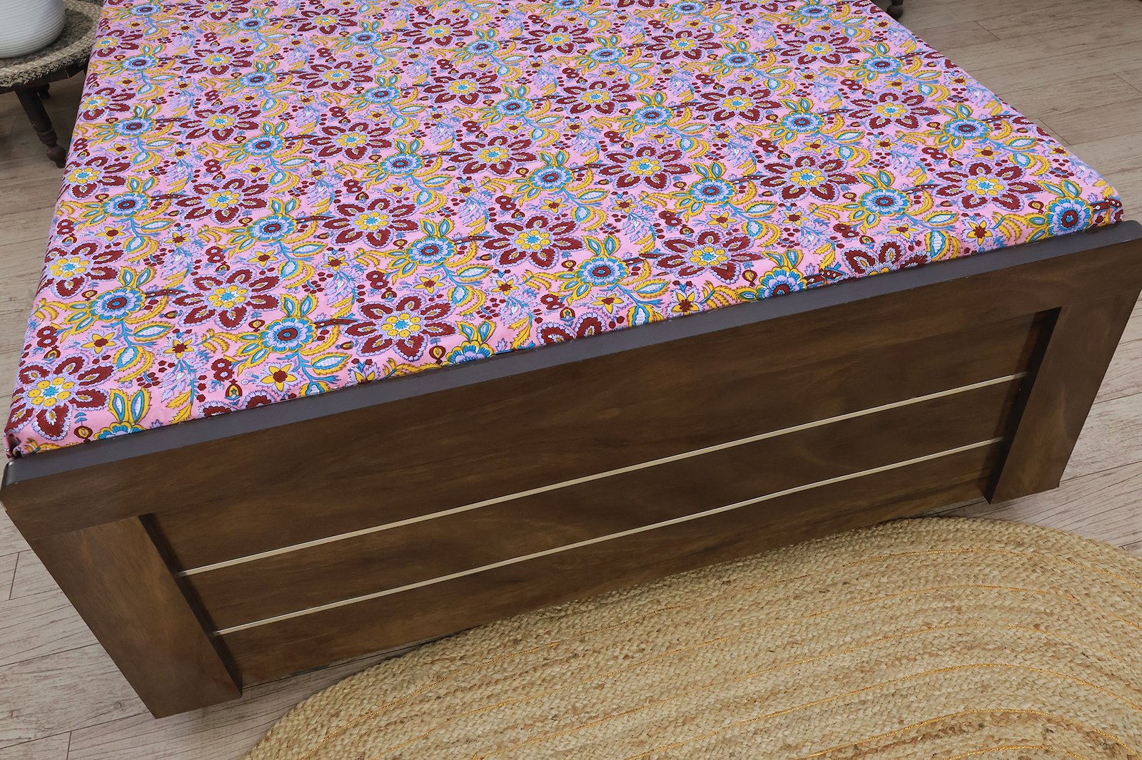 Artisanal Hand Block Printed Indian Bedsheet HG-BS-06 - Image 5