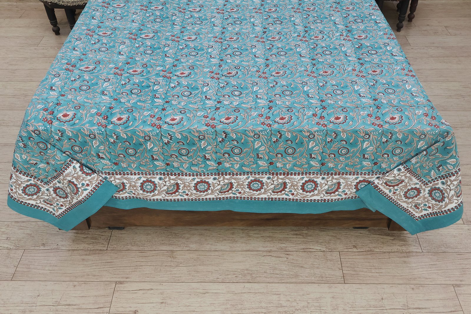 Handmade Cotton Bedsheet with Block Print Design HG-BS-08 - Image 6