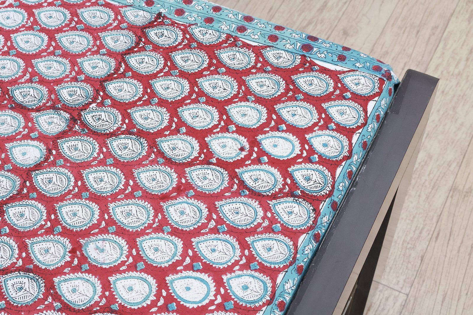 Elegant Floral Hand Block Printed Bedsheet HG-BS-09 - Image 4