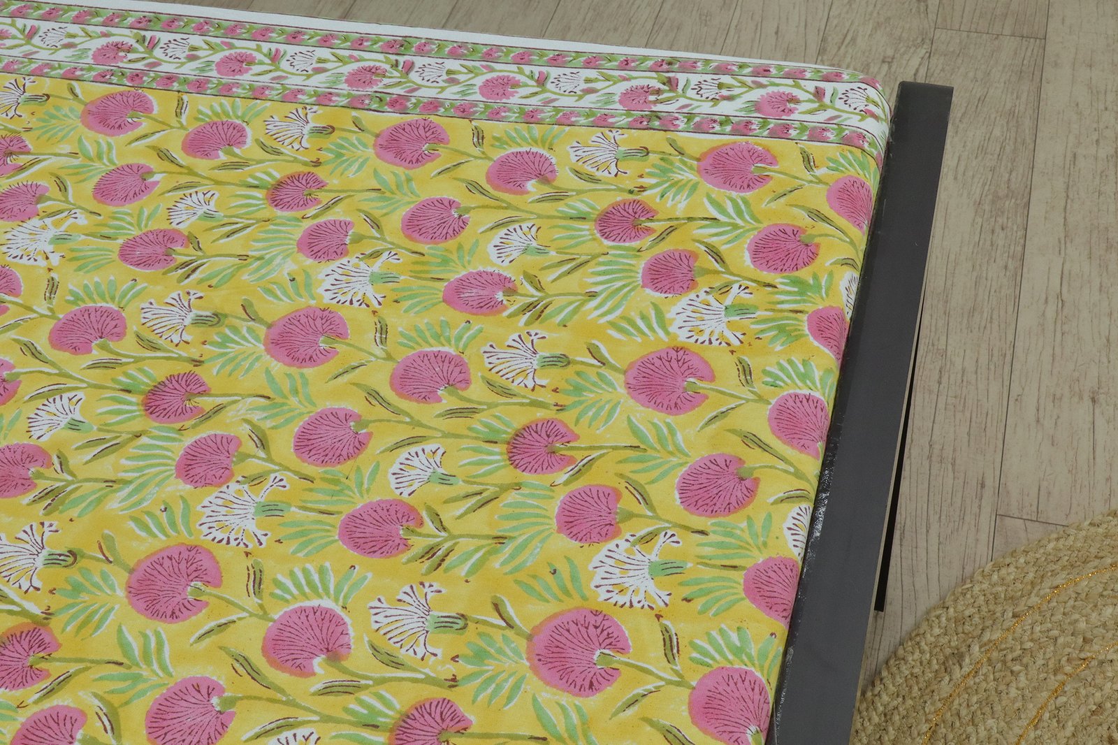 Indian Hand Block Printed Cotton Bed Cover HG-BS-10 - Image 5