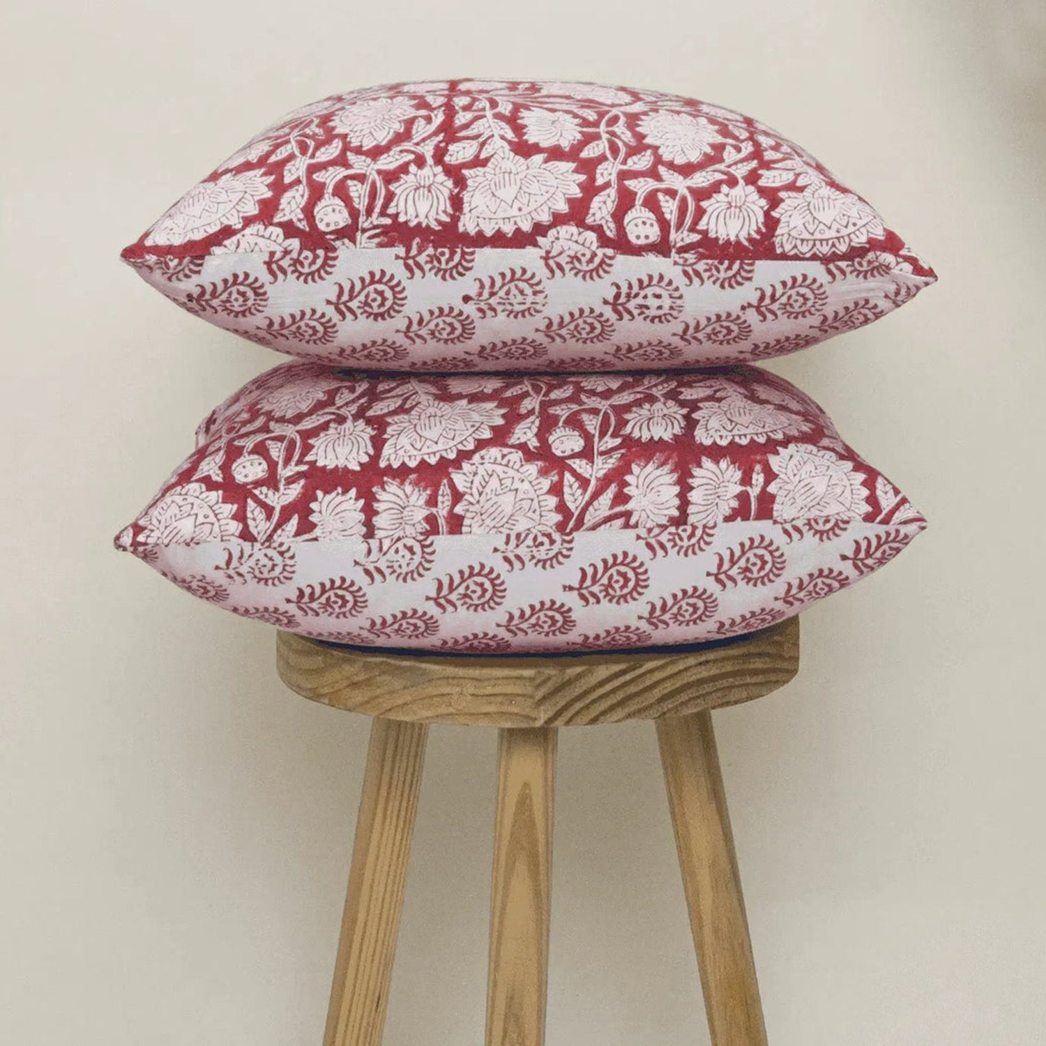 Handmade Indian Block Print Cushion Cover HG-CC-02A - Image 3