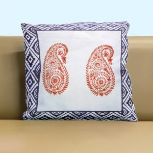 Handmade Cotton Cushion Cover with Block Print Design HG-CC-04A