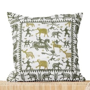 Block Printed Cotton Cushion Cover – Handmade in India HG-CC-05B