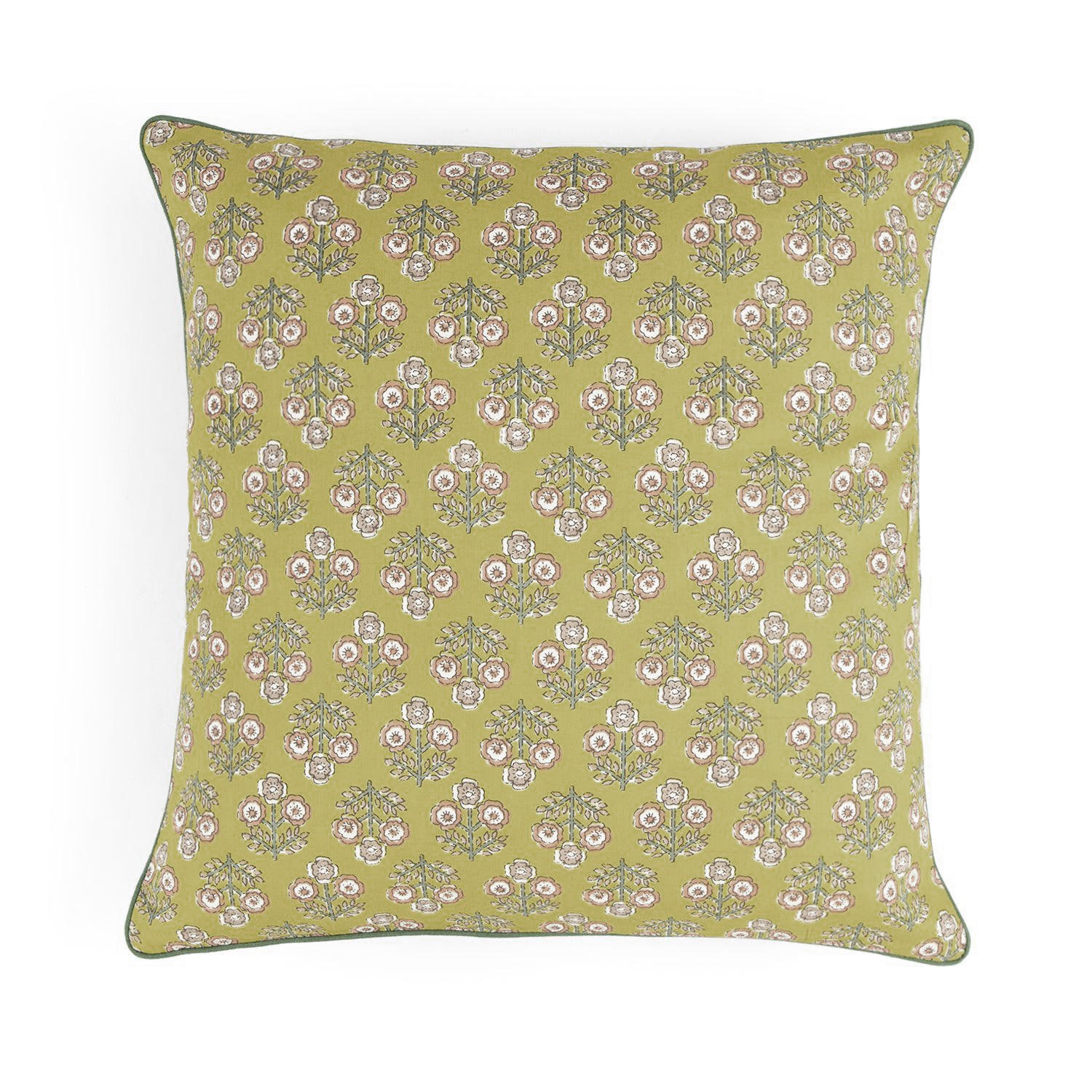 Eco-Friendly Cotton Cushion Cover with Block Print HG-CC-06A