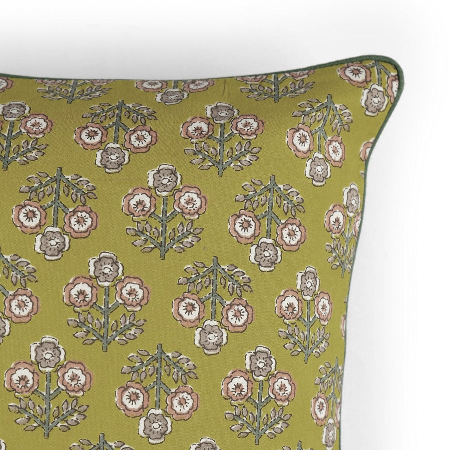 Eco-Friendly Cotton Cushion Cover with Block Print HG-CC-06A - Image 2