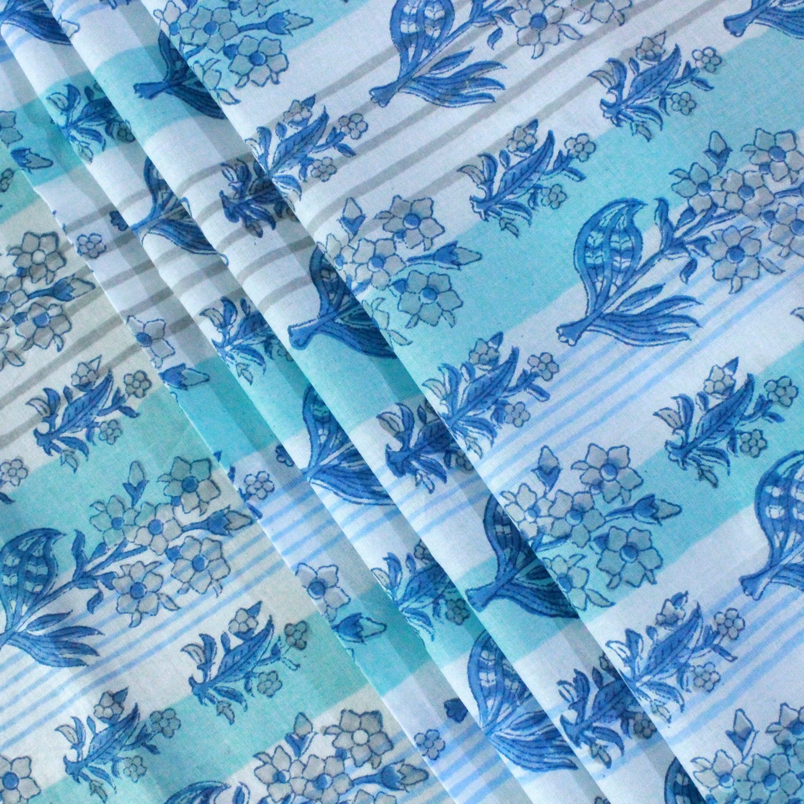 Decorative Hand Block Printed Cotton Fabric - HG-FB-1463