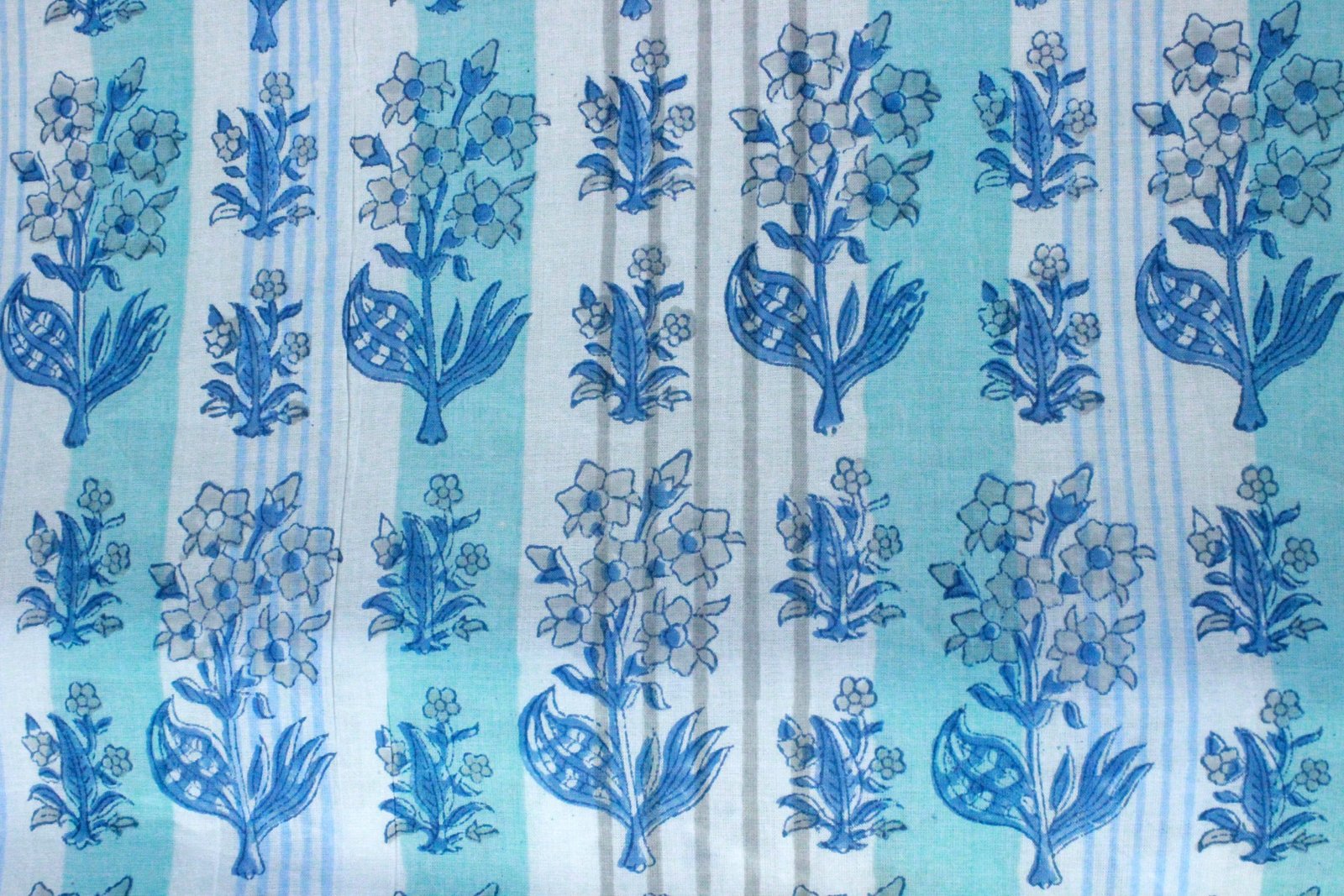 Decorative Hand Block Printed Cotton Fabric - HG-FB-1463 - Image 4