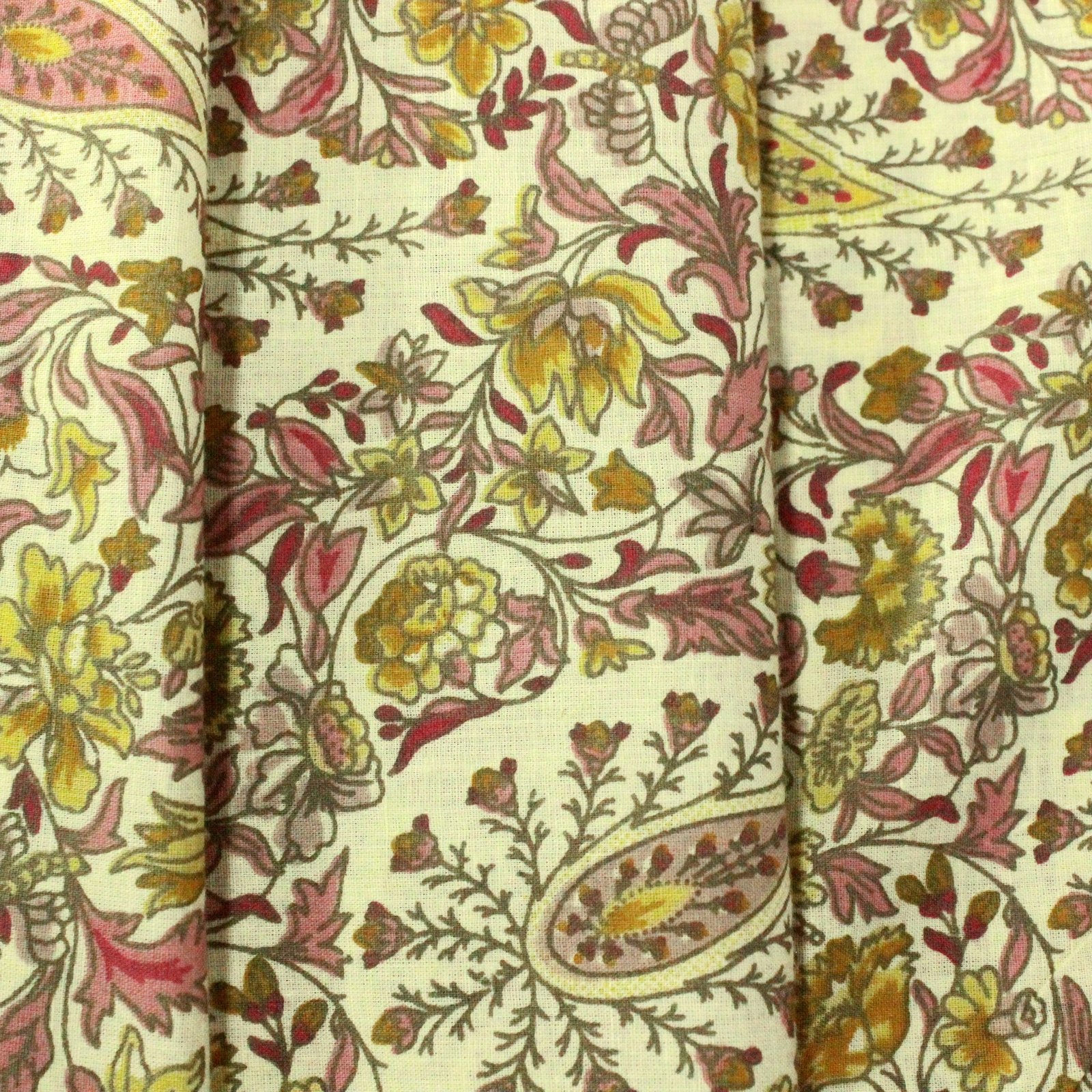 Traditional Indian Handcrafted Cotton Fabric HG-FB-1467