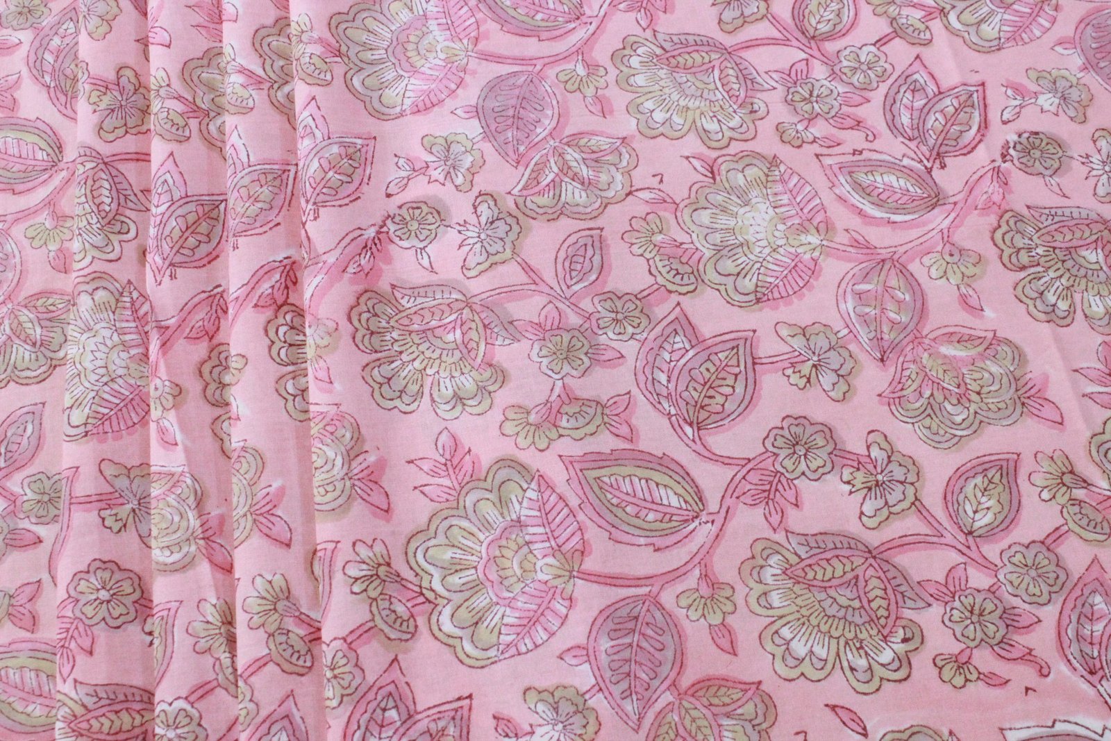 Indian Cotton Fabric with Block Print Design HG-FB-1468 - Image 2