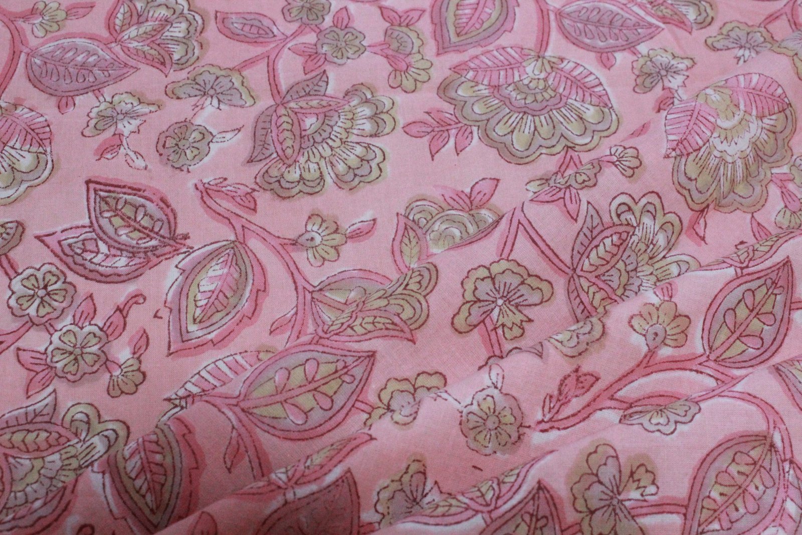 Indian Cotton Fabric with Block Print Design HG-FB-1468 - Image 3