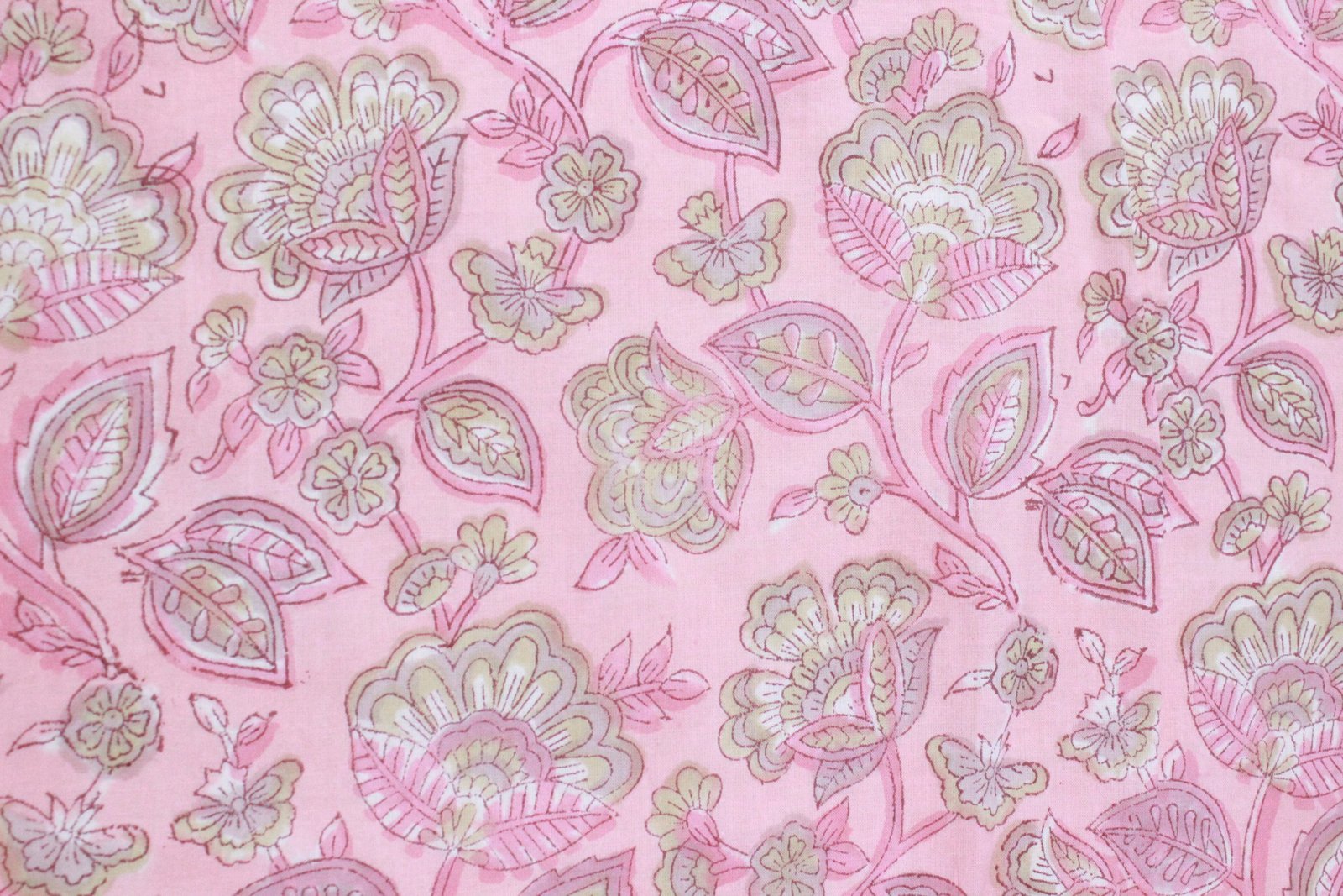 Indian Cotton Fabric with Block Print Design HG-FB-1468 - Image 5