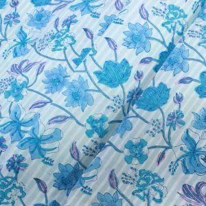 Handmade Block Printed Cotton Craft Fabric HG-FB-1469