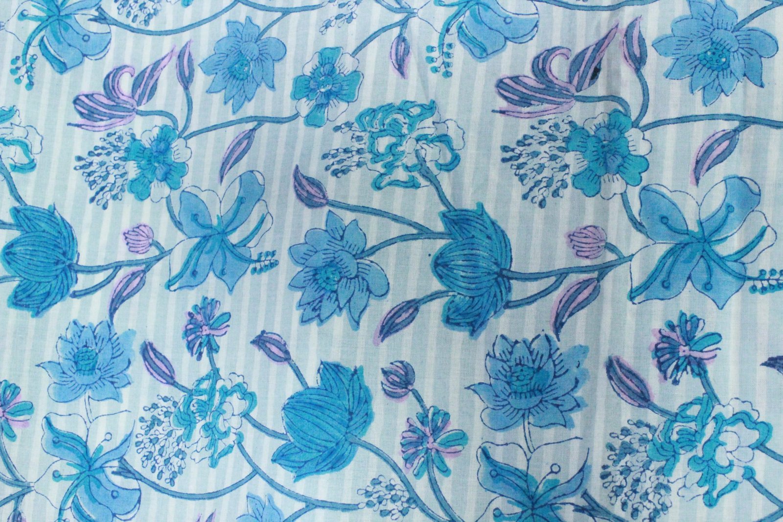 Handmade Block Printed Cotton Craft Fabric HG-FB-1469 - Image 2