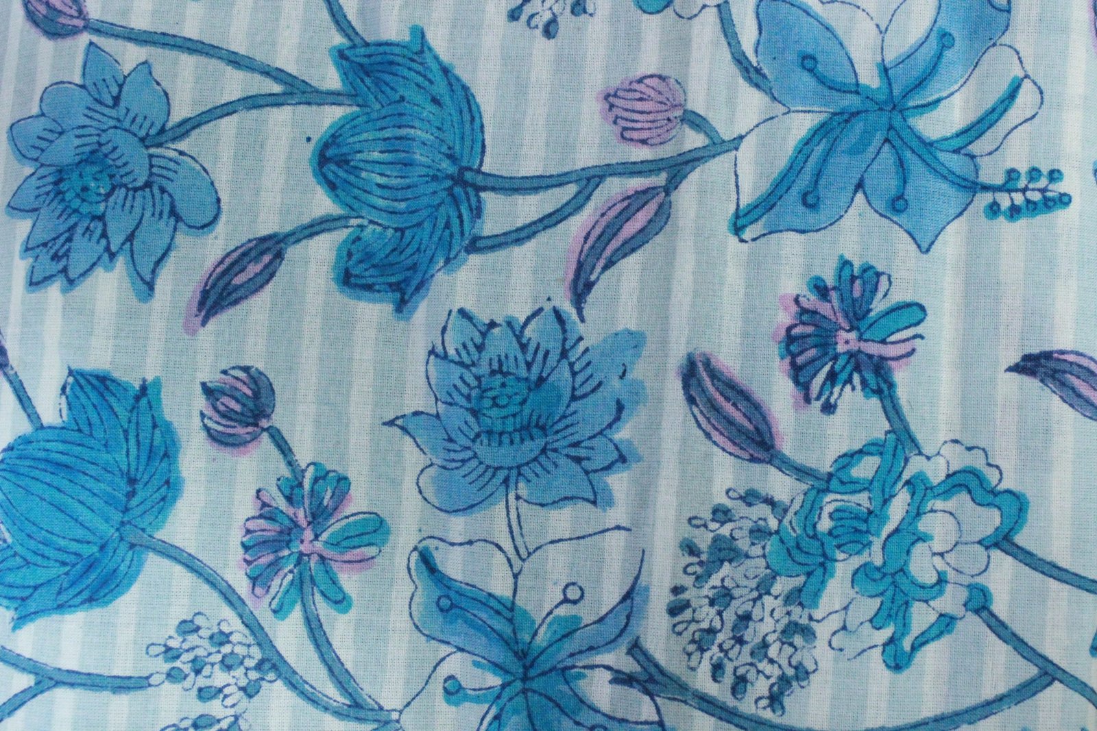 Handmade Block Printed Cotton Craft Fabric HG-FB-1469 - Image 3
