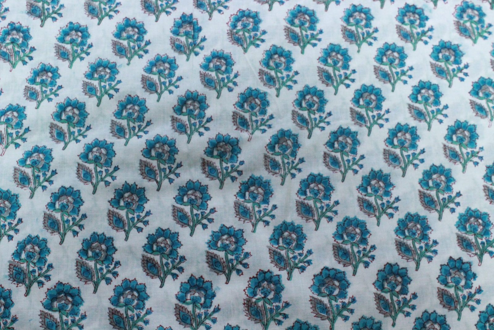 Decorative Hand Block Printed Cotton Fabric HG-FB-1472 - Image 2