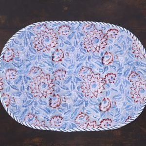 Handmade Indian Block Print Cotton Mat HG-MT-003