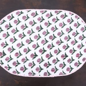 Handmade Indian Block Print Cotton Mat HG-MT-010