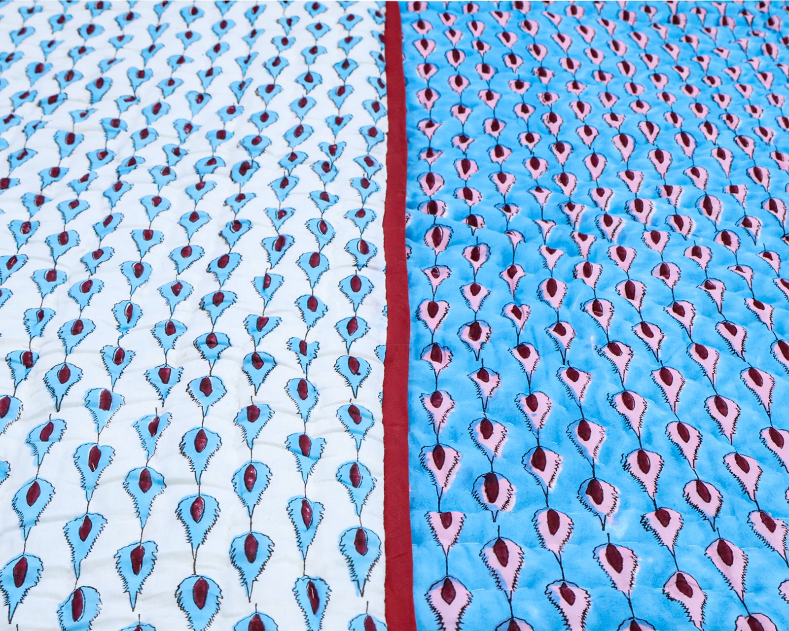 Hand Block Printed Cotton Quilt HG-QLT-002 - Image 3