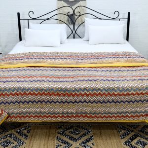 Traditional Indian Handcrafted Cotton Quilt HG-QLT-004