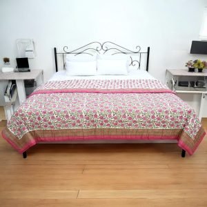 Eco-Friendly Cotton Quilt – Hand Block Print HG-QLT-007