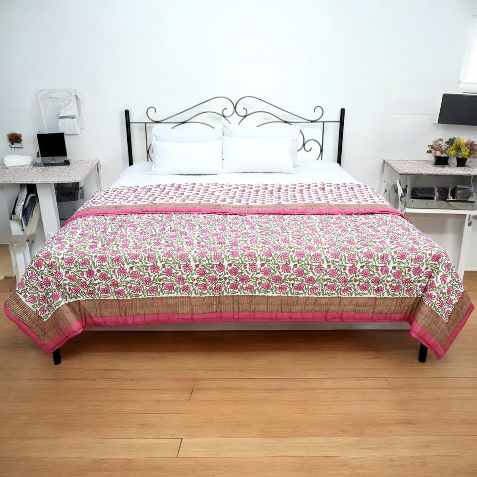 Eco-Friendly Cotton Quilt – Hand Block Print HG-QLT-007