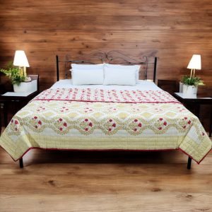 Handcrafted Indian Cotton Quilt for Bedroom HG-QLT-008