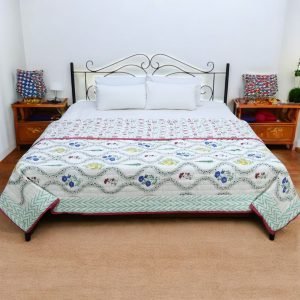 Handmade Decorative Cotton Quilt – Ethnic Design HG-QLT-009