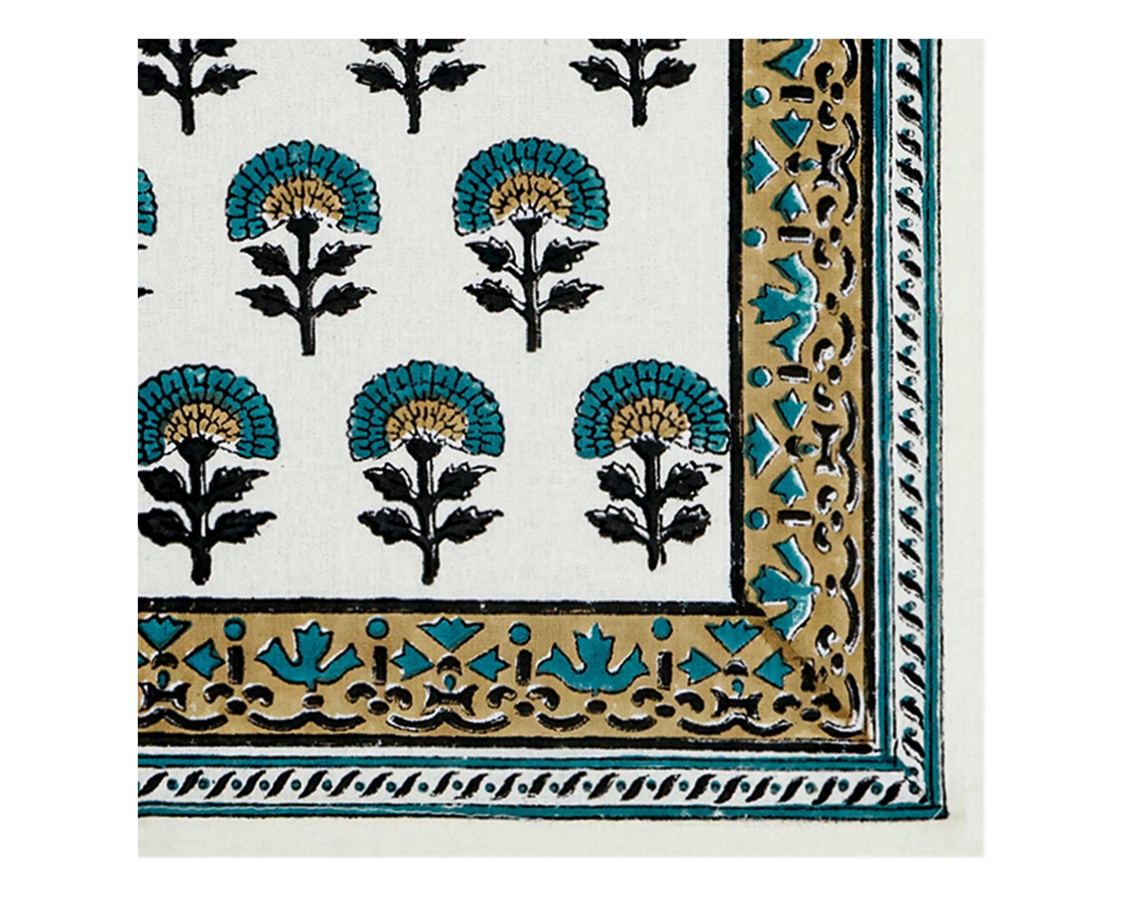 Hand Block Printed Cotton Napkin Set NP-5002 - Image 3