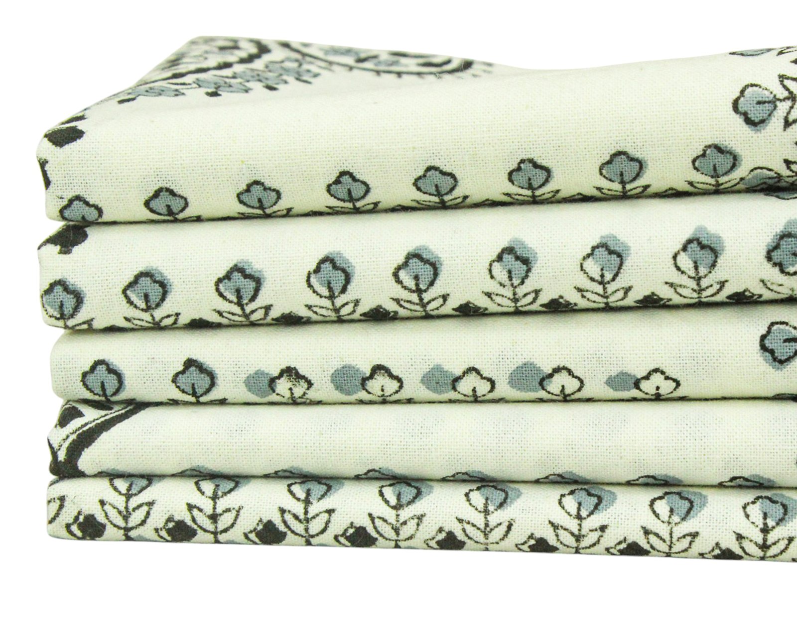 Handmade Indian Block Print Cotton Napkins NP-5003 - Image 5