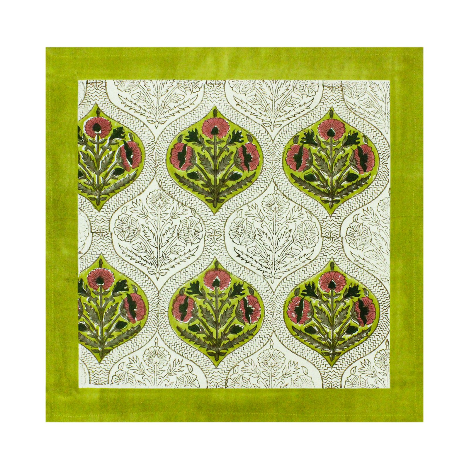 Ethnic Floral Hand Block Printed Table Napkins NP-5004
