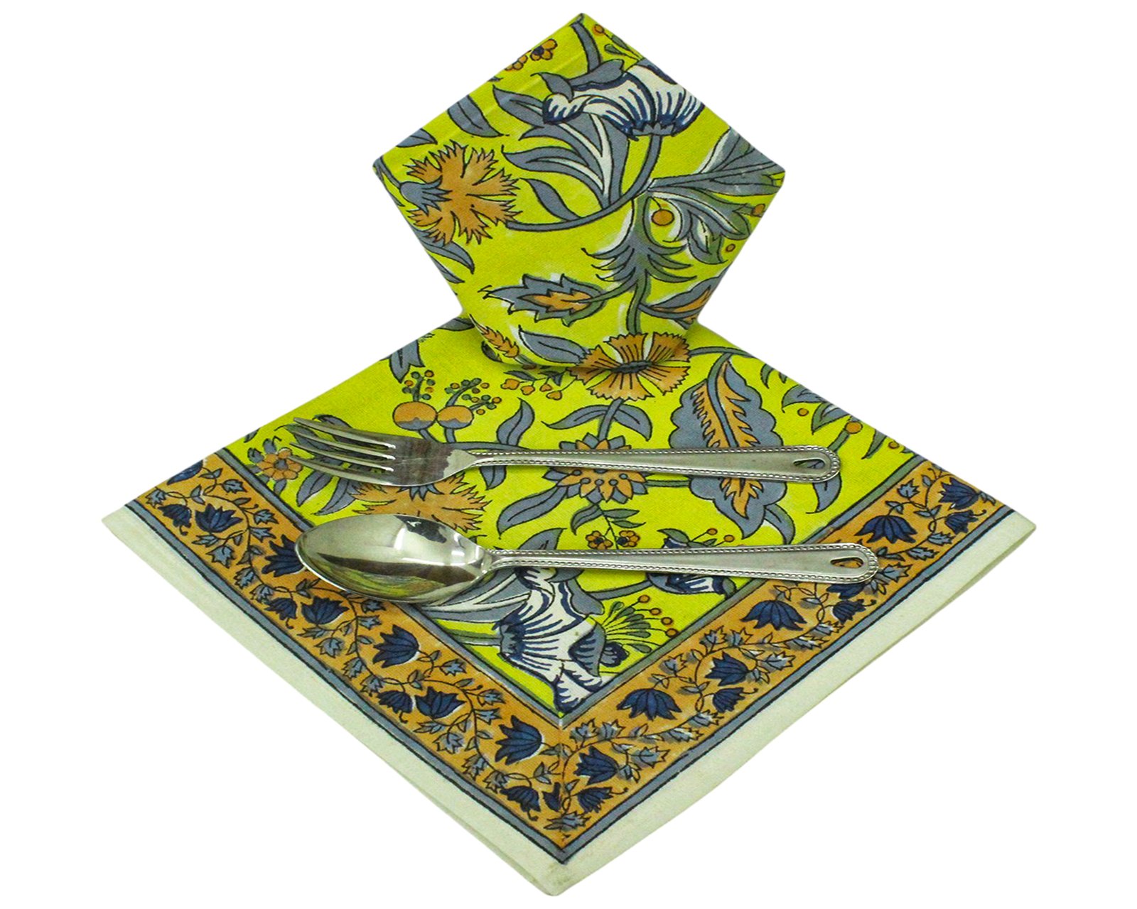 Traditional Indian Hand Block Print Napkins NP-5005 - Image 6