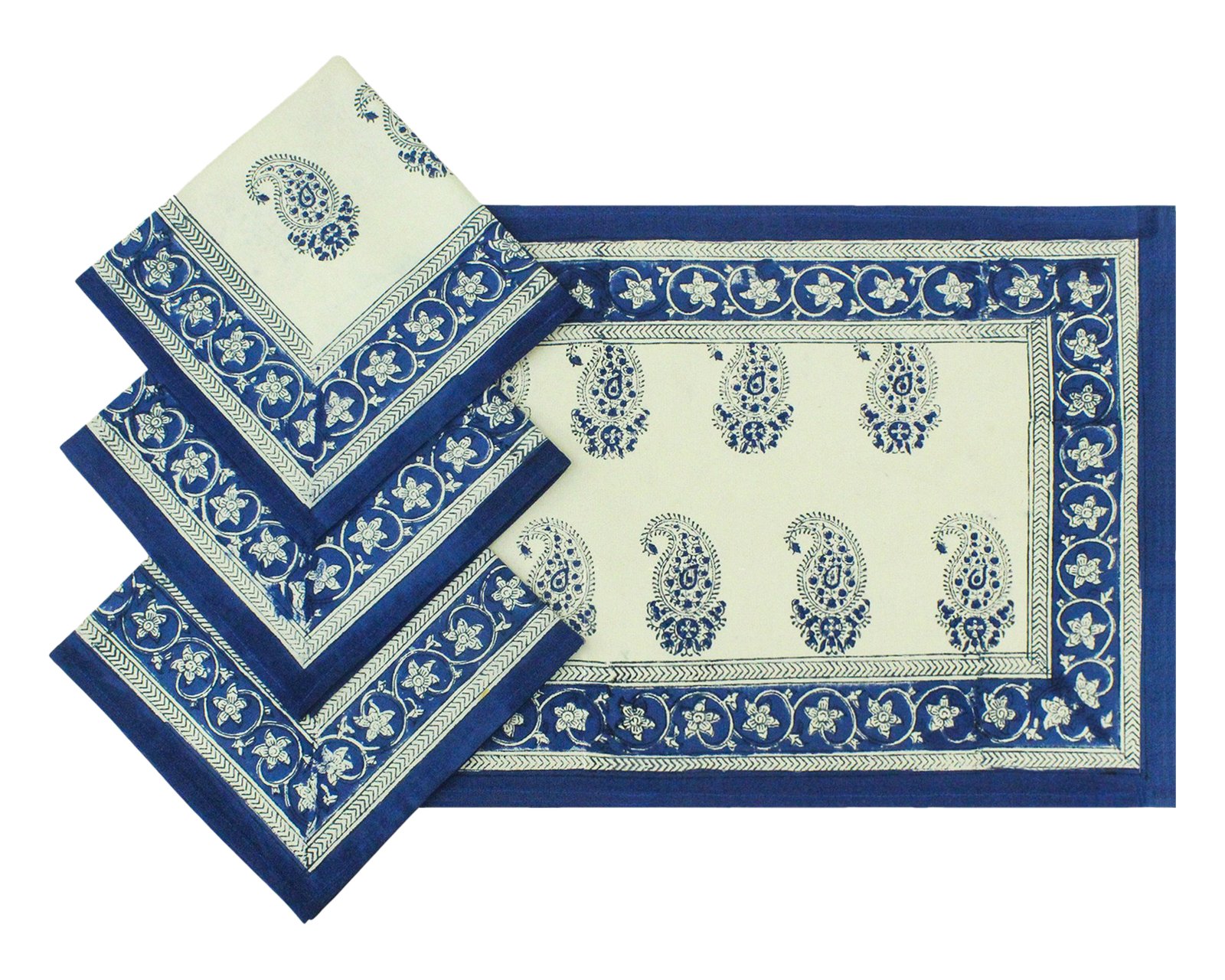 Elegant Hand Block Printed Dinner Napkin NP-5008 - Image 4