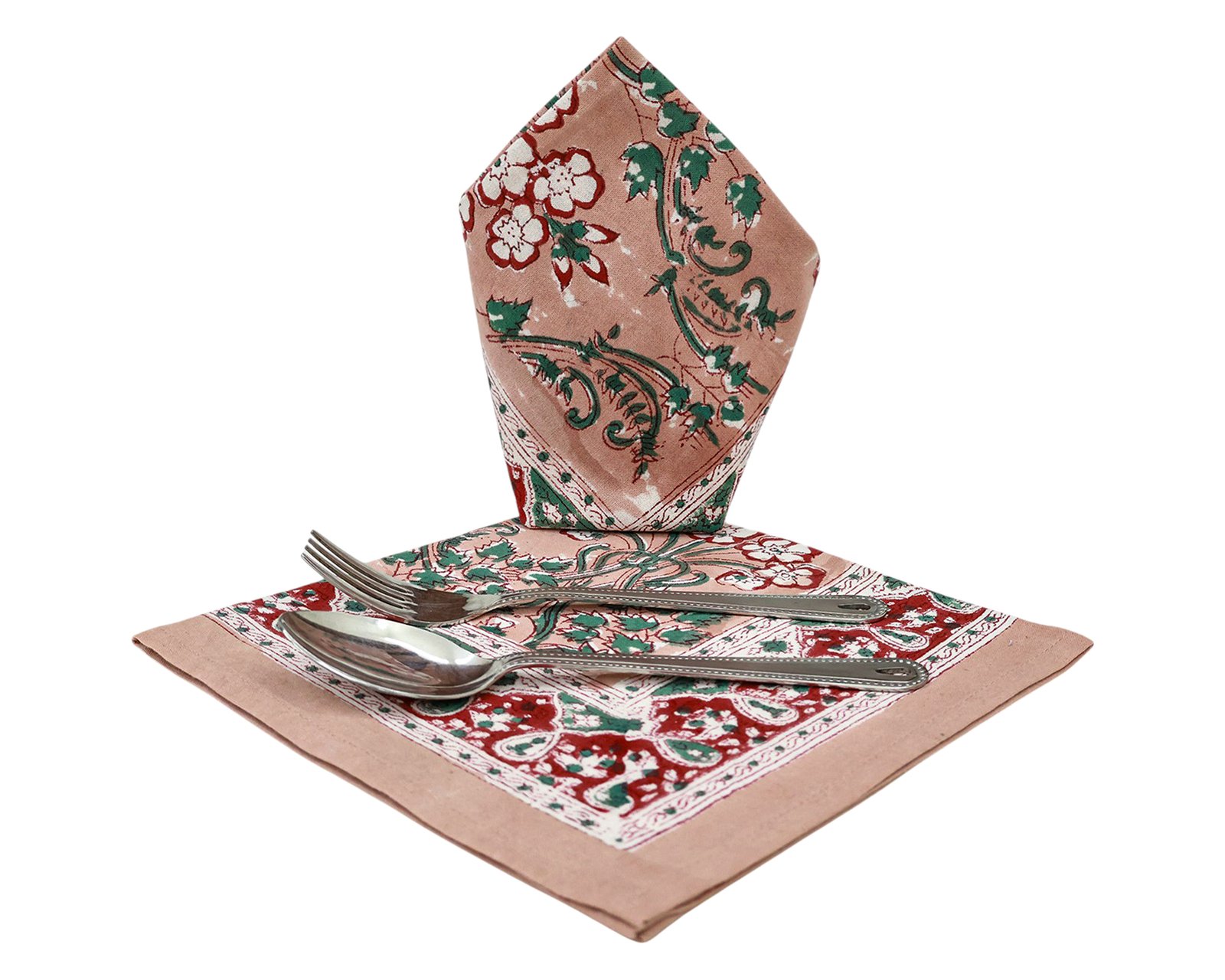 Handmade Cotton Table Napkin – Block Print NP-5009B - Image 6