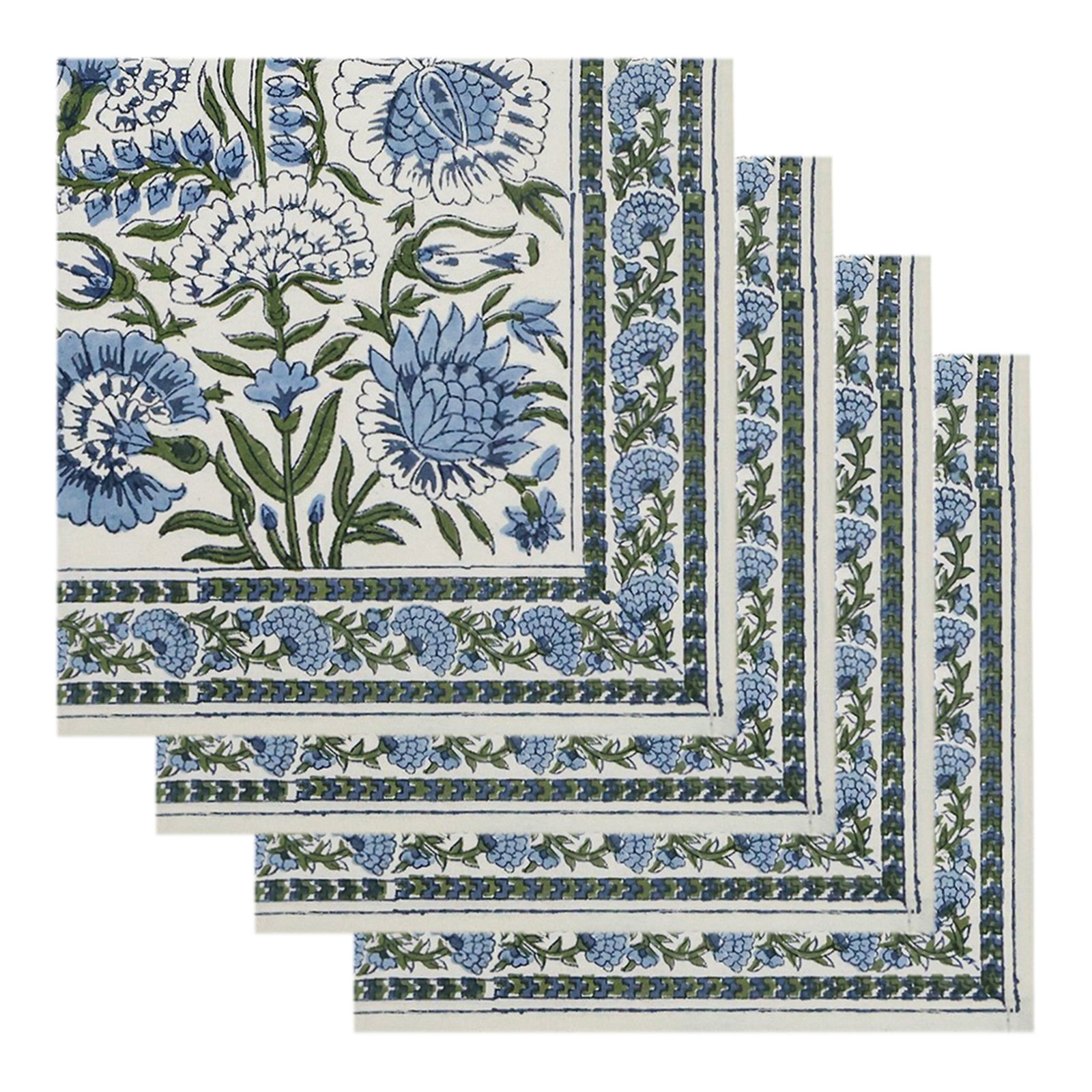 Handmade Cotton Table Napkin – Block Print NP-5012 - Image 2