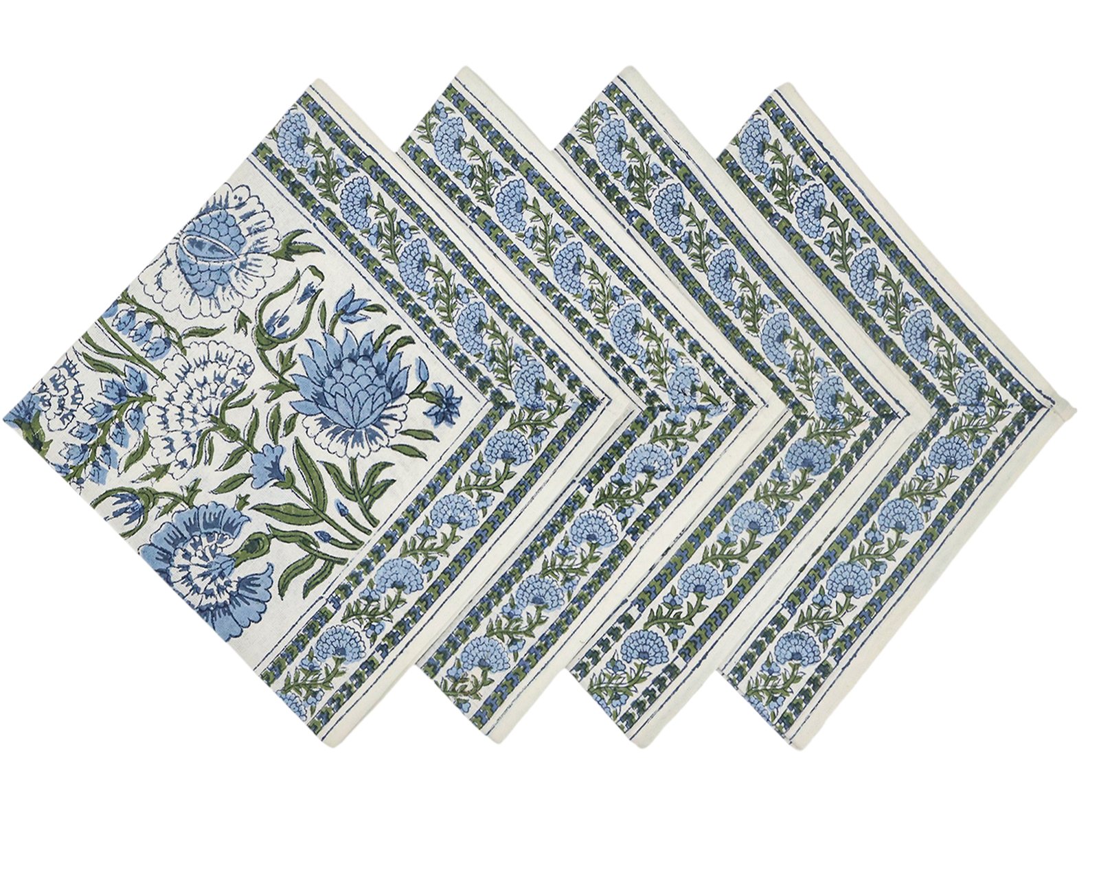 Handmade Cotton Table Napkin – Block Print NP-5012 - Image 6